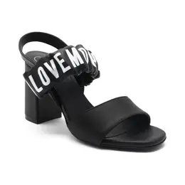 LOVE MOSCHINO: Чёрные босоножки 