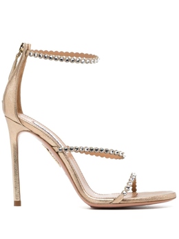 Aquazzura: Золотые босоножки  Tequila 105