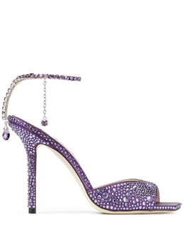 JIMMY CHOO: Фиолетовые босоножки  Saeda 100