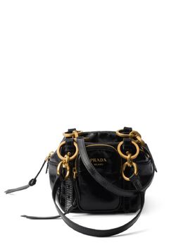 Prada: Чёрная сумка-шоппер 