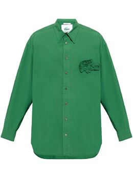 Lacoste: Зелёная рубашка 