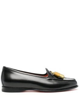 Santoni: Чёрные лоферы 