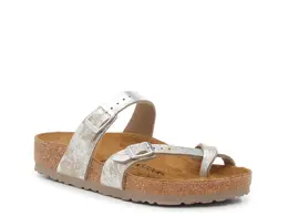 Birkenstock: Серебристые сандалии  Mayari