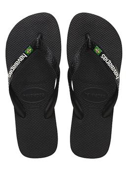 Havaianas: Чёрные шлёпанцы 