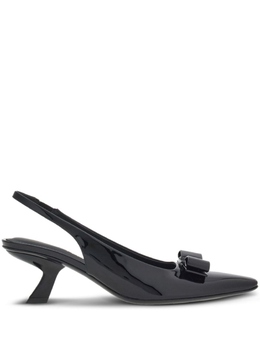 Ferragamo: Чёрные туфли  Vara Bow