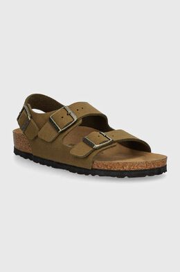 Birkenstock: Зелёные сандалии 