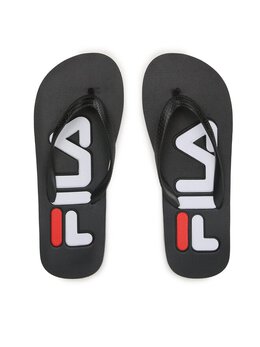 Fila: Чёрные шлёпанцы 