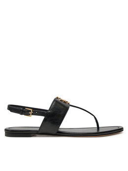 Tory Burch: Чёрные сандалии  Eleanor