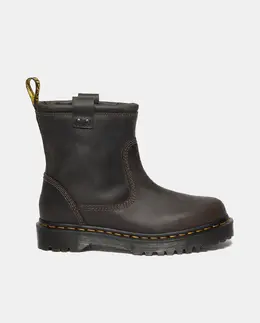 Dr. Martens: Серые ботинки 