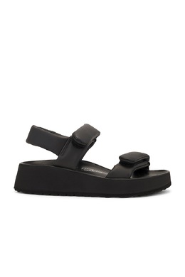 Birkenstock: Чёрные сандалии 