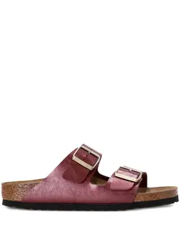 Birkenstock: Красные сандалии  Arizona Birko Flor