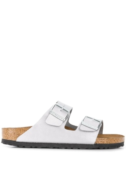 Birkenstock: Серебристые сандалии  Arizona