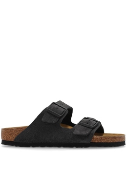 Birkenstock: Серые сандалии 