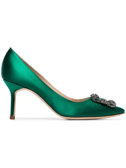 Manolo Blahnik: Зелёные туфли  Hangisi 70