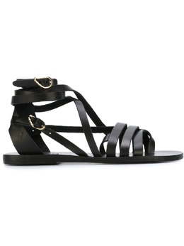 Ancient Greek Sandals: Чёрные сандалии  Satira