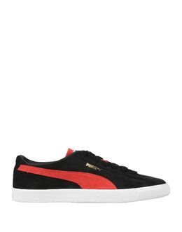 PUMA: Чёрные кеды 