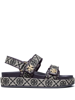 Tory Burch: Синие сандалии  Kira