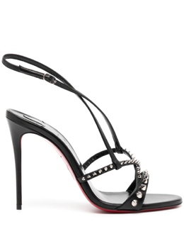 Christian Louboutin: Чёрные босоножки 