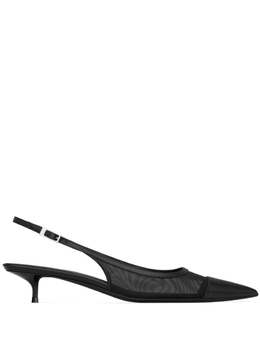 Saint Laurent: Чёрные туфли 