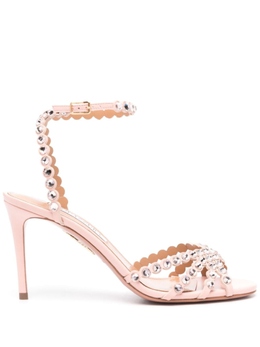 Aquazzura: Розовые босоножки  Tequila 85