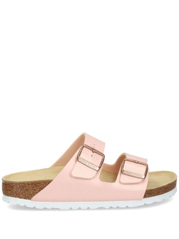 Birkenstock: Розовые шлёпанцы  Arizona Birko Flor