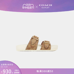 Coach: Чёрные сандалии 