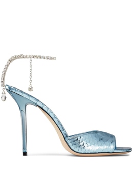 JIMMY CHOO: Синие босоножки  Saeda 100