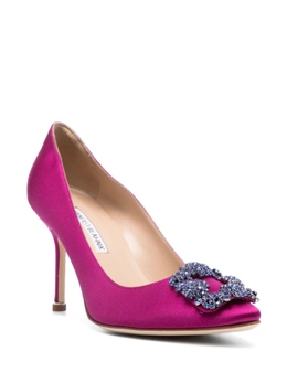 Manolo Blahnik: Фиолетовые туфли  Hangisi 90