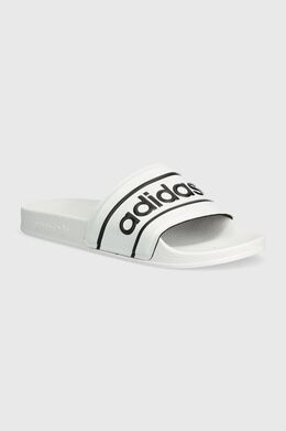 Adidas Originals: Белые шлёпанцы 