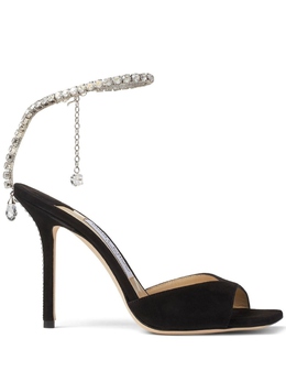 JIMMY CHOO: Чёрные босоножки  Saeda 100