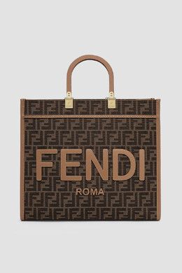 Fendi: Сумка  Sunshine с надписями