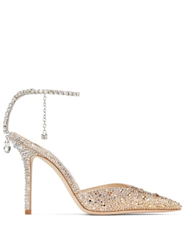 JIMMY CHOO: Золотые туфли  Saeda 100