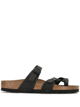 Birkenstock: Чёрные шлёпанцы  Mayari