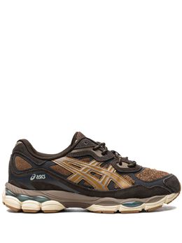 ASICS: Коричневые кроссовки  Gel