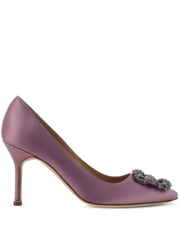 Manolo Blahnik: Фиолетовые туфли  Hangisi