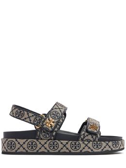 TORY BURCH: Синие сандалии  Kira