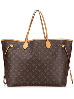 Louis Vuitton Pre-Owned: Коричневая сумка-шоппер 