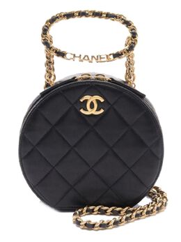 CHANEL Pre-Owned: Чёрный клатч 