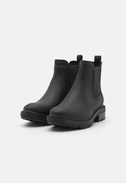 Timberland: Чёрные ботинки 