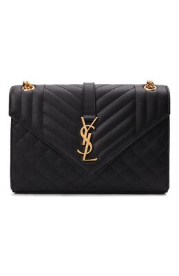 Saint Laurent: Чёрная сумка  Monogram Envelope