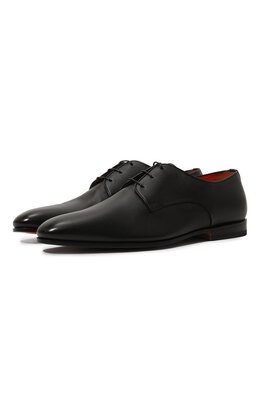 Santoni: Чёрные туфли 