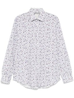 Paul Smith: Рубашка с растительным принтом 