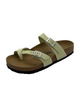 Birkenstock: Зелёные шлёпанцы 