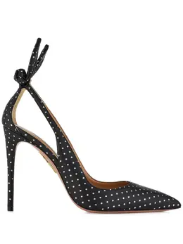 Aquazzura: Чёрные туфли  Bow Tie 105