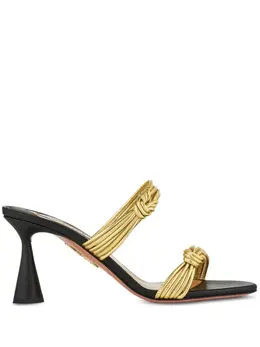 Aquazzura: Золотые сабо 