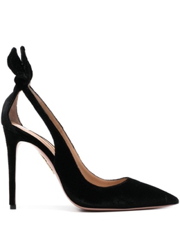 Aquazzura: Чёрные туфли  Bow Tie 105