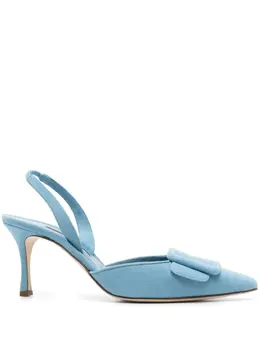 Manolo Blahnik: Синие туфли  Maysli