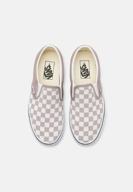 Vans: Серые мокасины  Classic Slip On