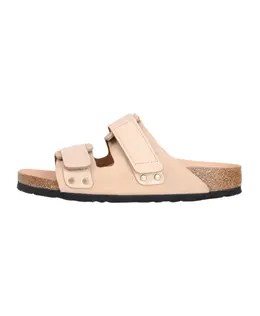 Birkenstock: Бежевые босоножки 