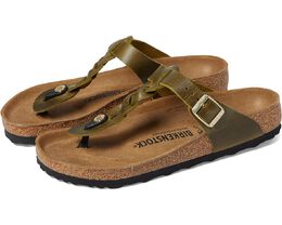 Birkenstock: Зелёные сандалии  Gizeh